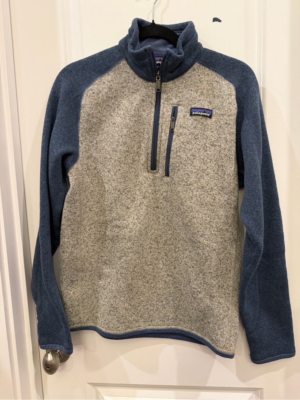 Patagonia Better Sweater 1/4 Zip Fleece Pullover Gray Blue Men’s Small